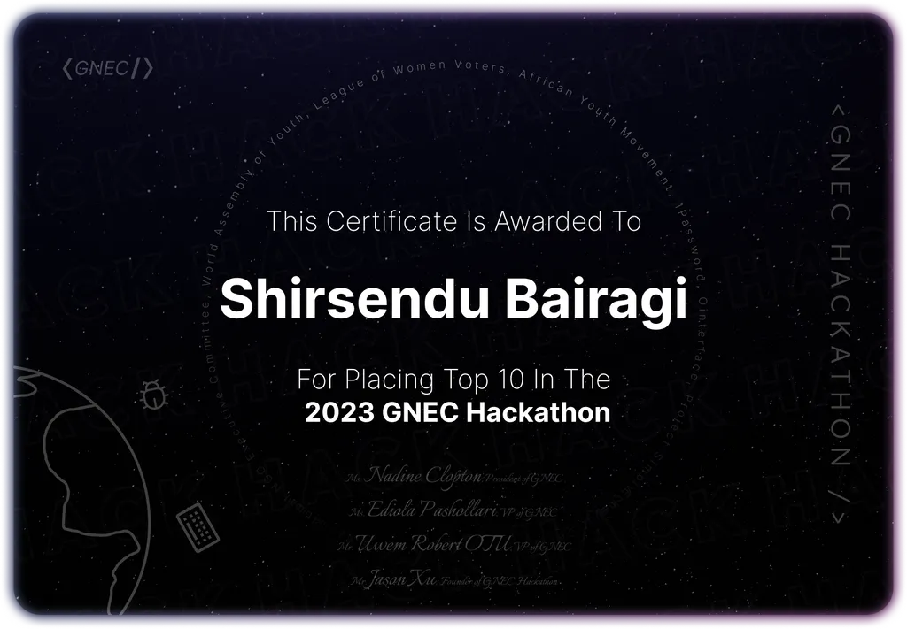 GNEC Hackathon 2023